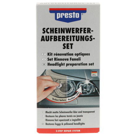 Headlight preparation kit